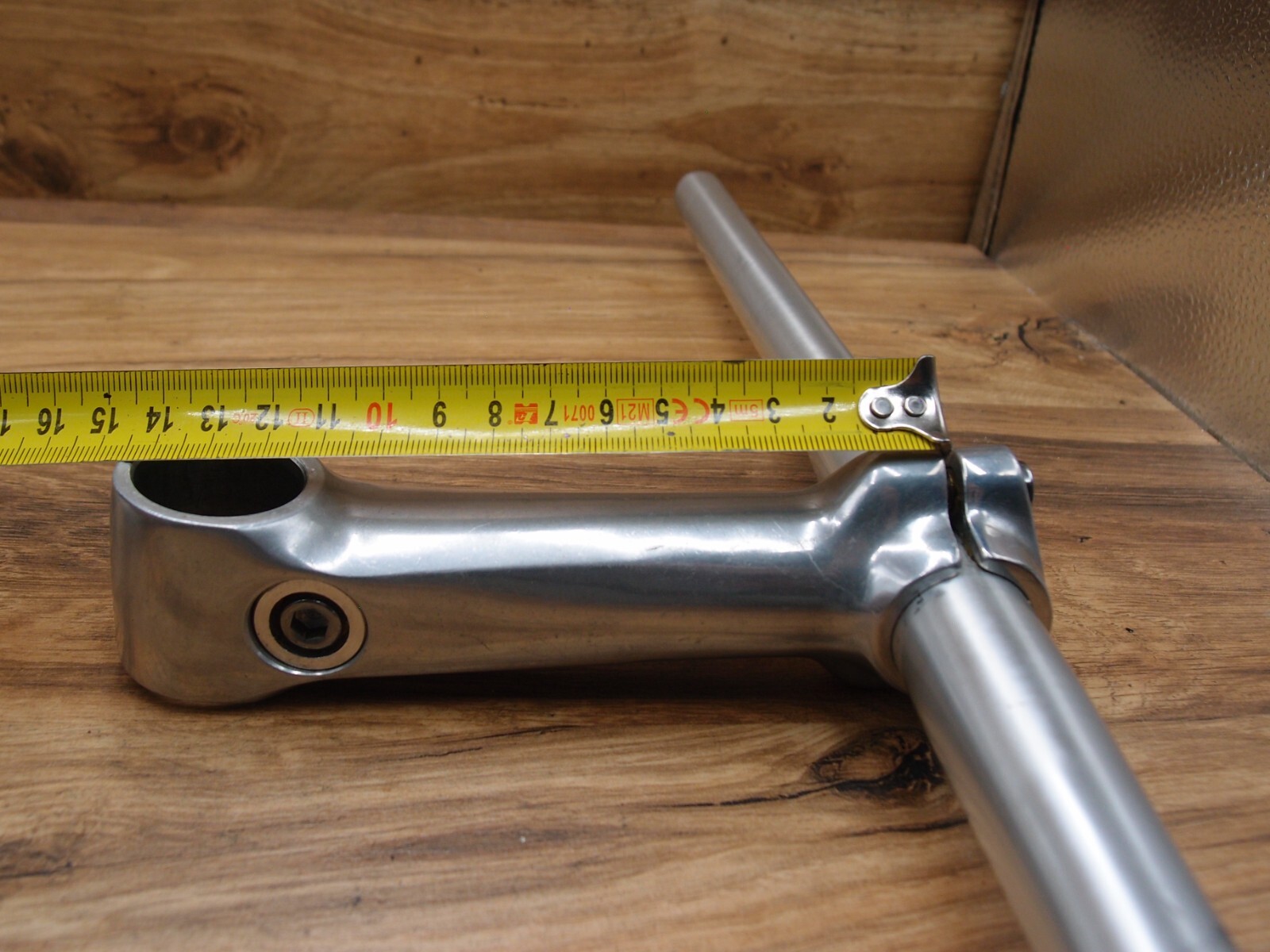 VGC 1995 MTB flat handlebar aluminium alloy + ahead 1 1/8 in stem