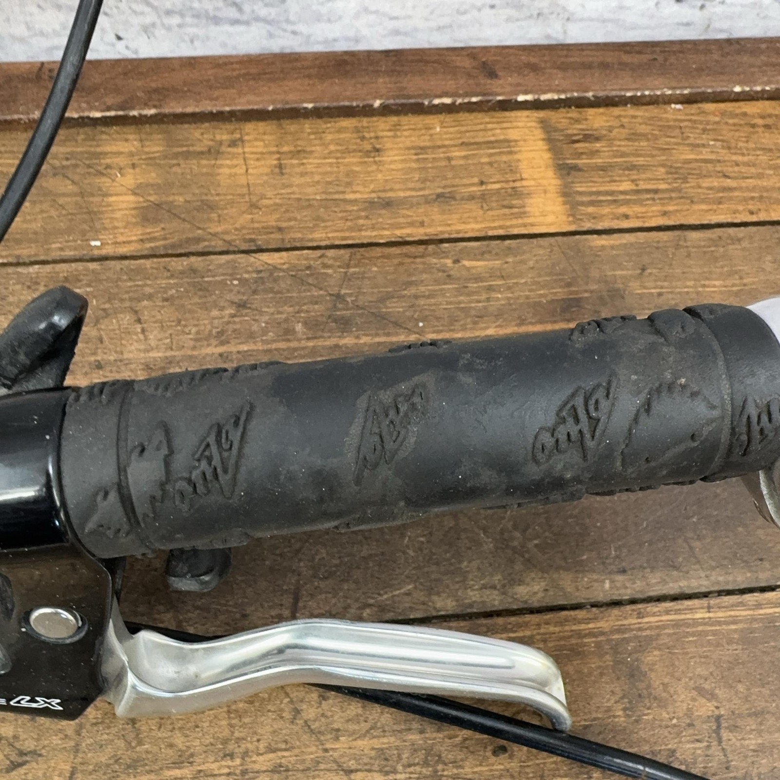 Vintage Barracuda Mountain Handlebar Onza Grips Silver Stem Shifters 90s MTB