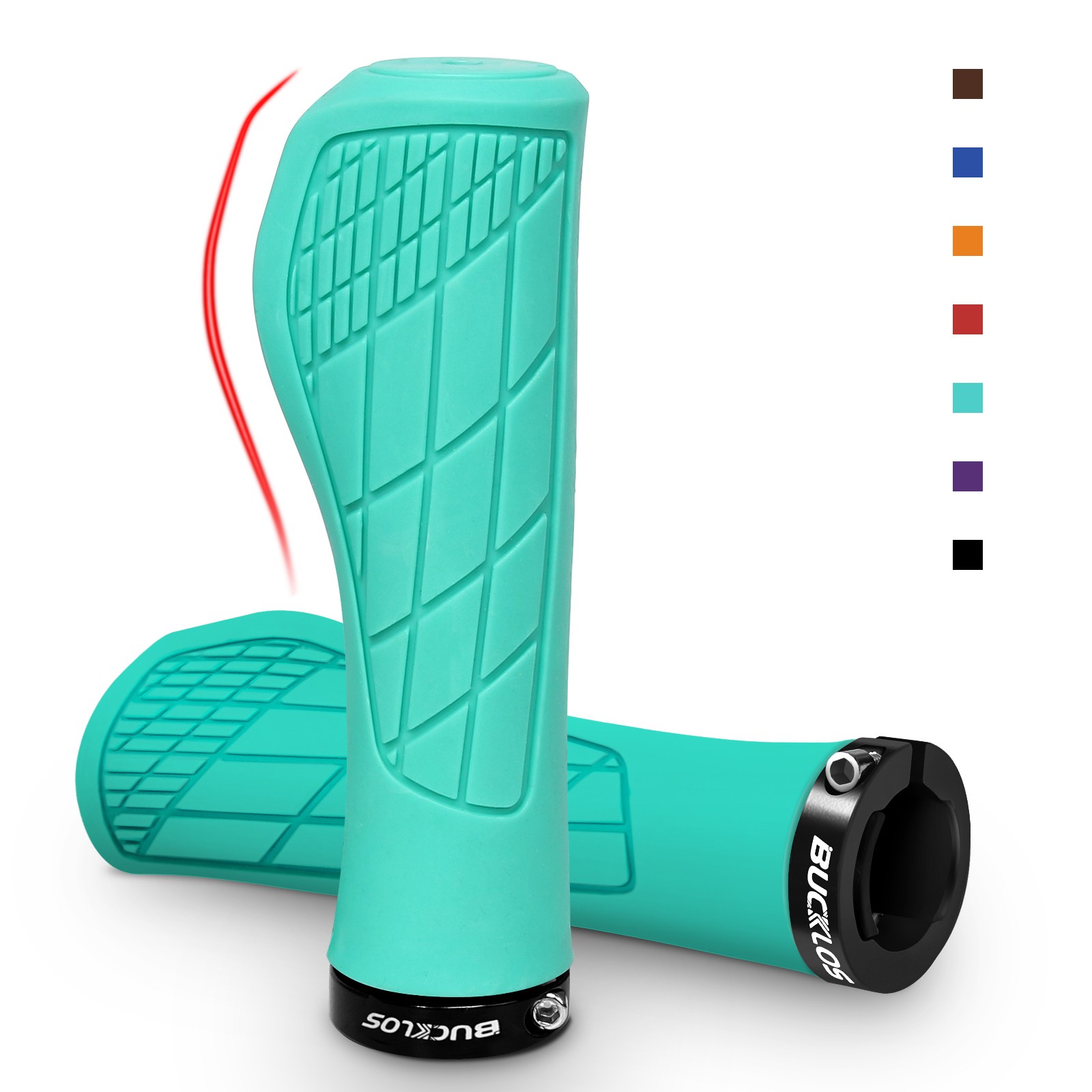 Bike Grips Silicone Mountain Bicycle MTB Handlebar Ergonomic Cycling Lock 22.2mm