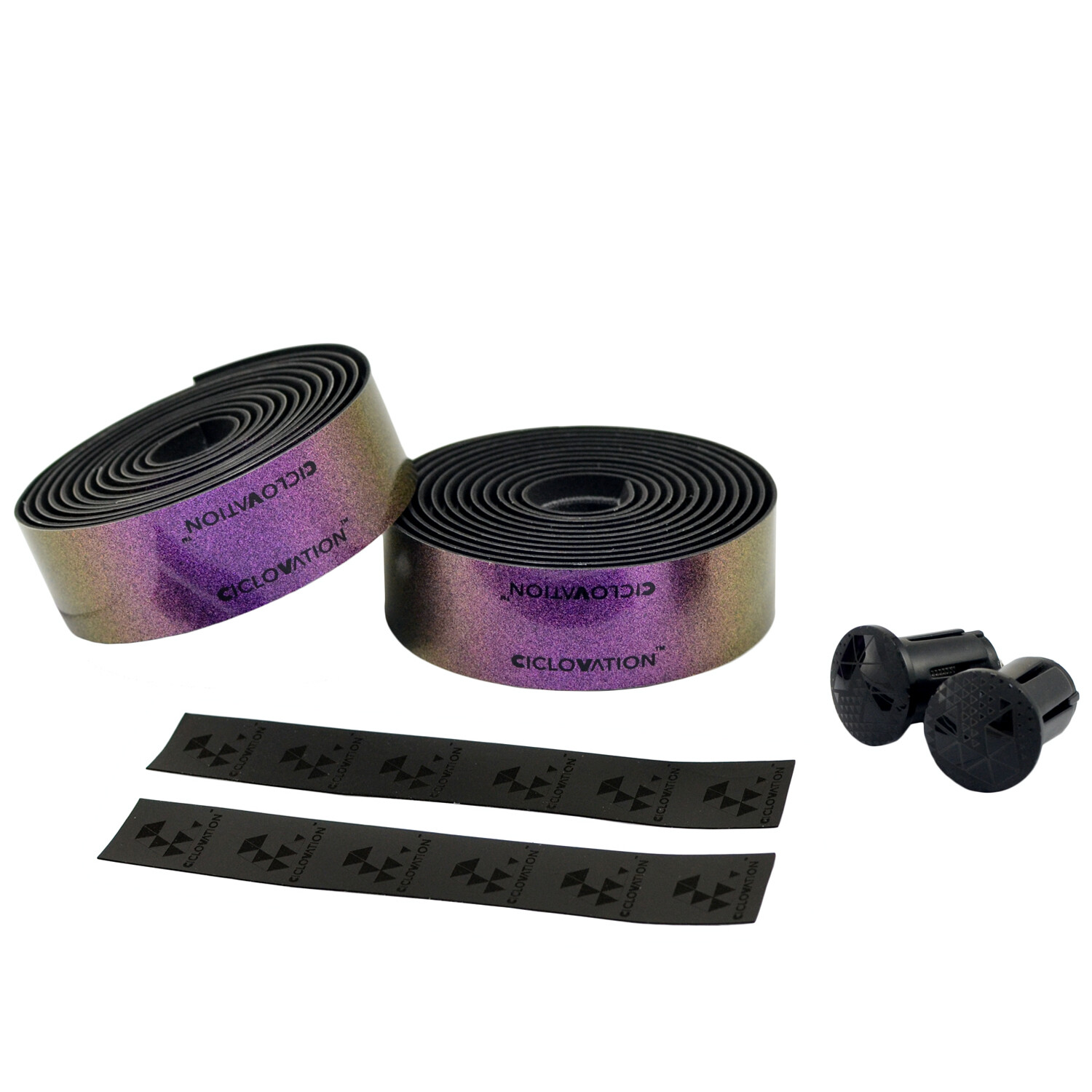 CICLOVATION Advanced Leather Touch Bar Tape Road Handlebar Tape , Aurora Purple