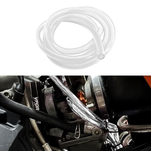 Colorful Fuel Line Hose Tube, Motorcycle Fuel Line, 0.2″ ID x 0.31″OD 3.2 White