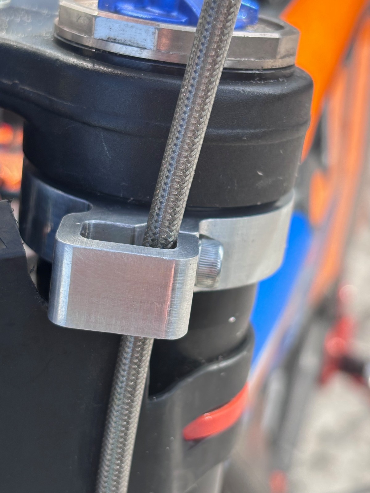 Aluminum Front Fork Brake Line Clamp Surron E-Ride Tallaria E-Moto Fastace KKE
