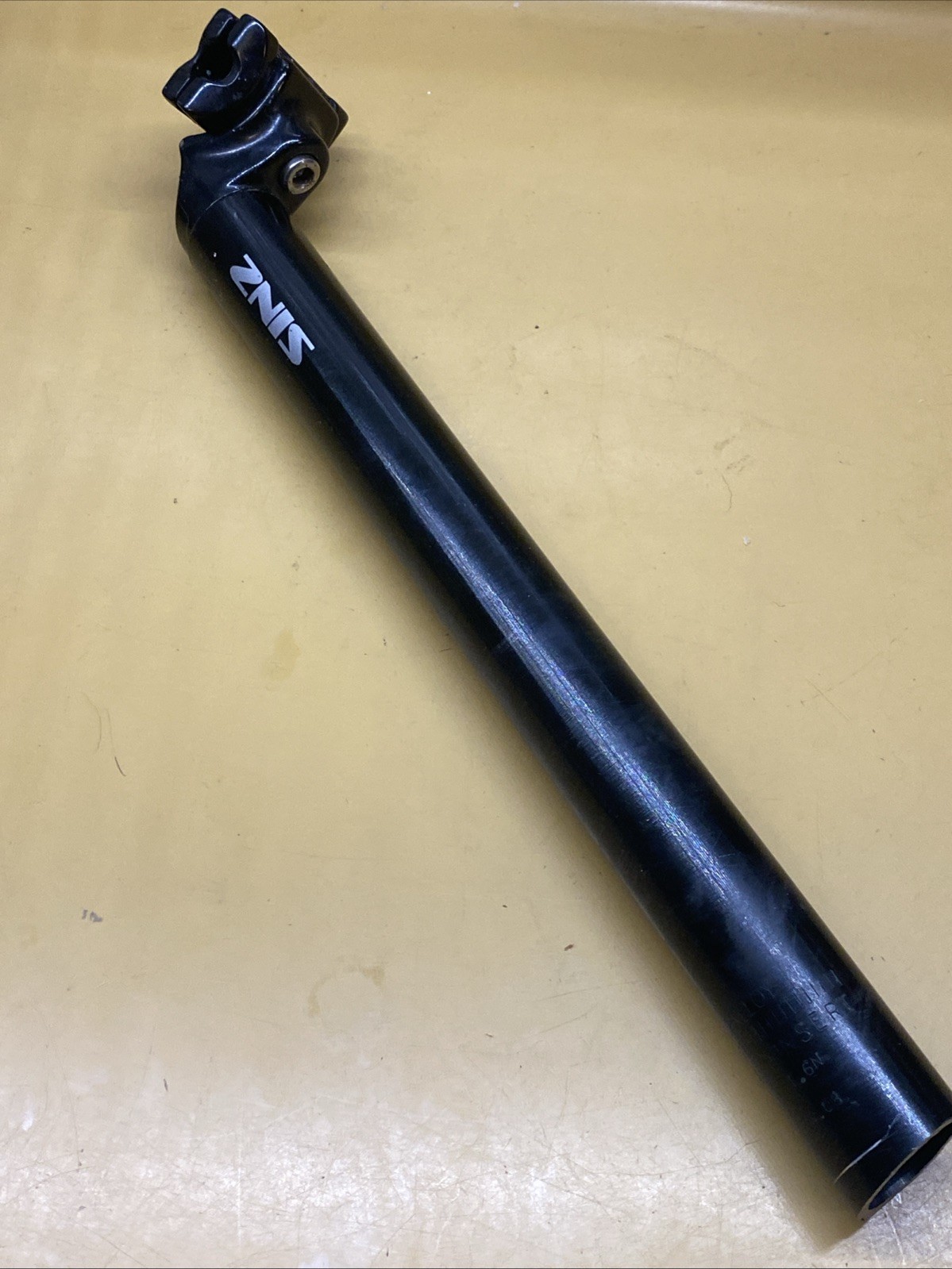 Black SINZ Aluminum 31.6mm x 340mm(Cut) Setback Seatpost