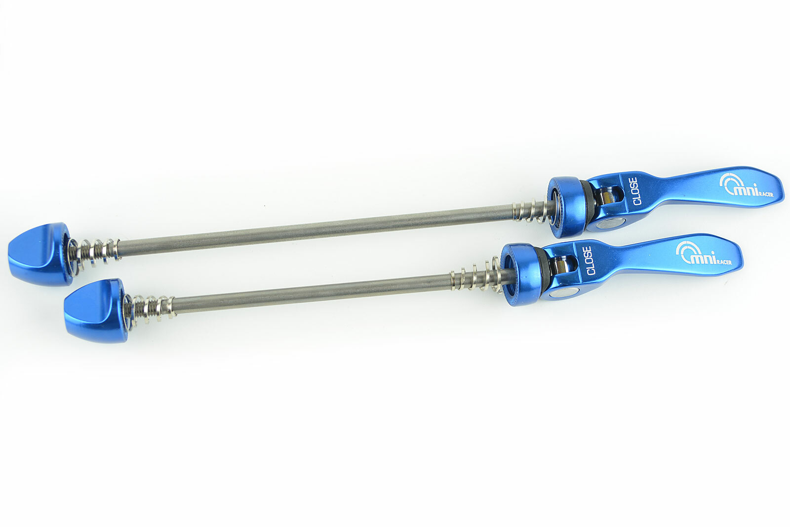 OMNI Racer Quick Release Road Mountain Bicycle Wheel Skewers Stainless: BLUE