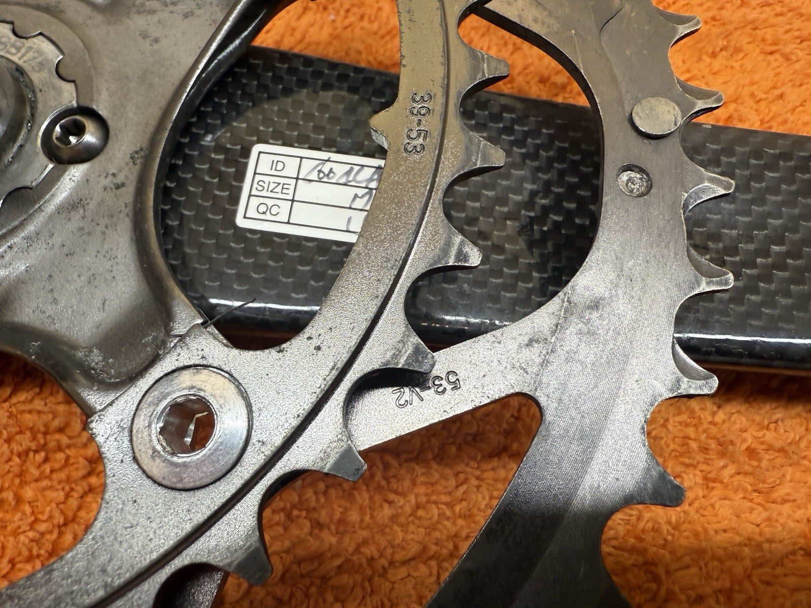 BONTRAGER RACE X LITE CRANKSET DOUBLE 53-39 TOOTH 175 MM ARMS