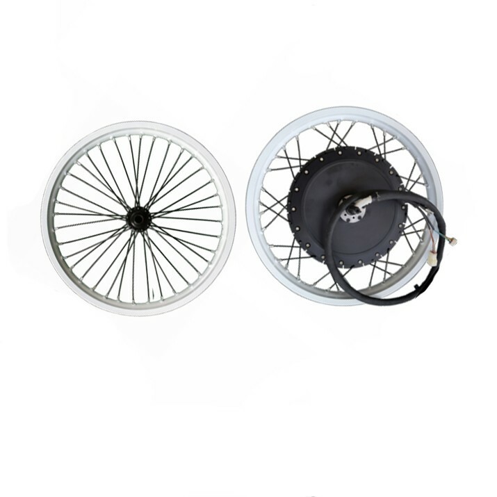 QS273/205 18/19″ 72v 8KW/5KW E-bike Rear Hub Motor Wheel with Customized colored