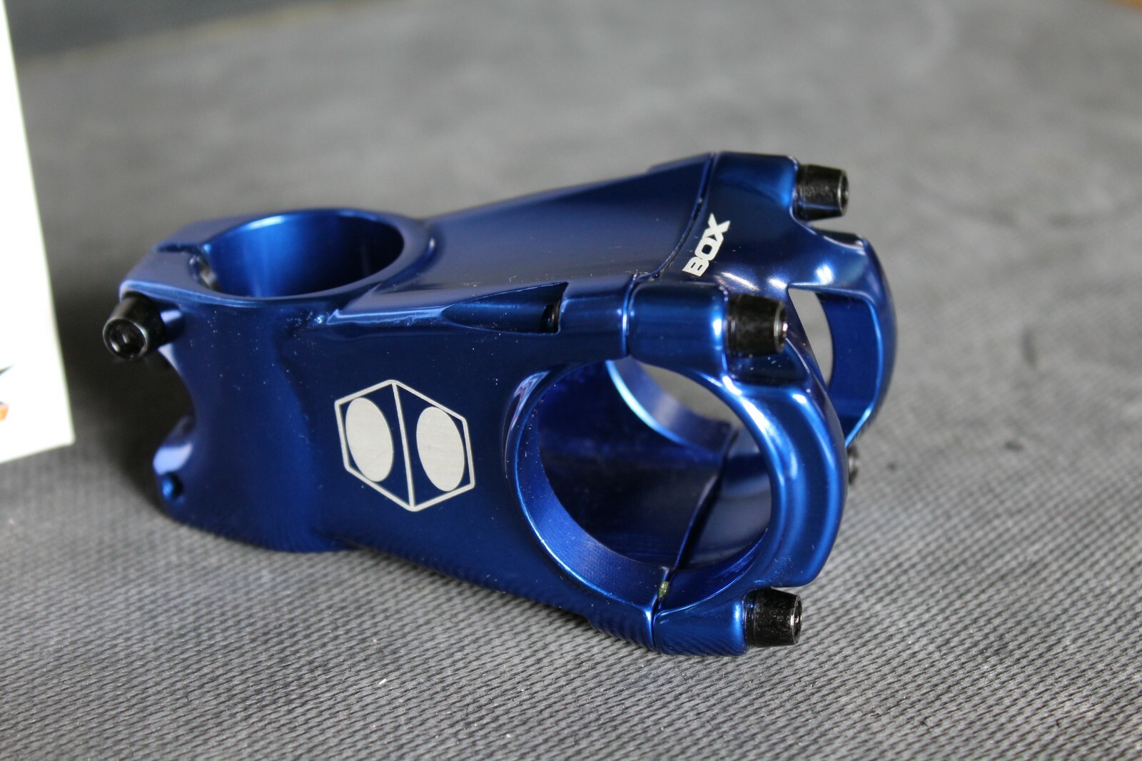 Box Cusp Stem – Blue – 35mm Bar Clamp – 55mm Length – New