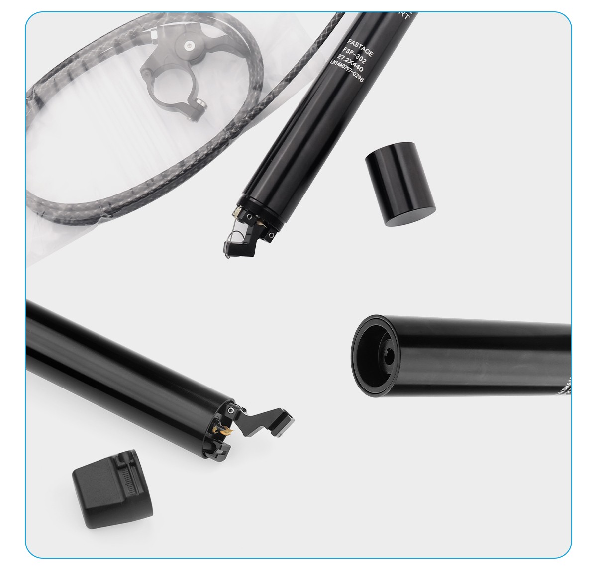 FASTACE Dropper Post 27.2//30.9/31.6mm 440mm 125mm Travel Remote External Cable