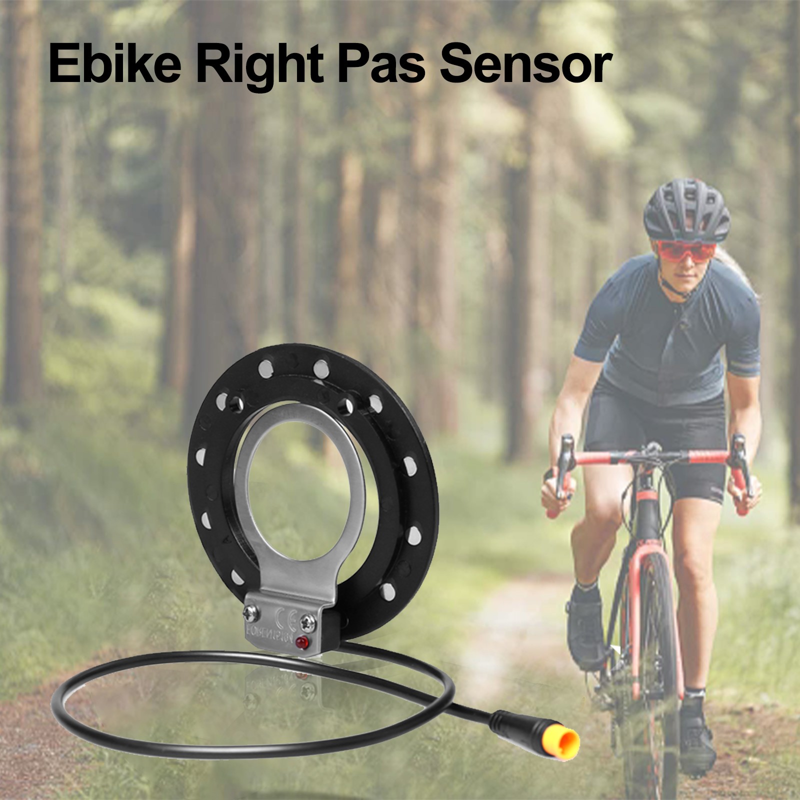 Electric Bicycle Pedal Sensor Ebike Double Hall 12 Magnet Right Side PAS System