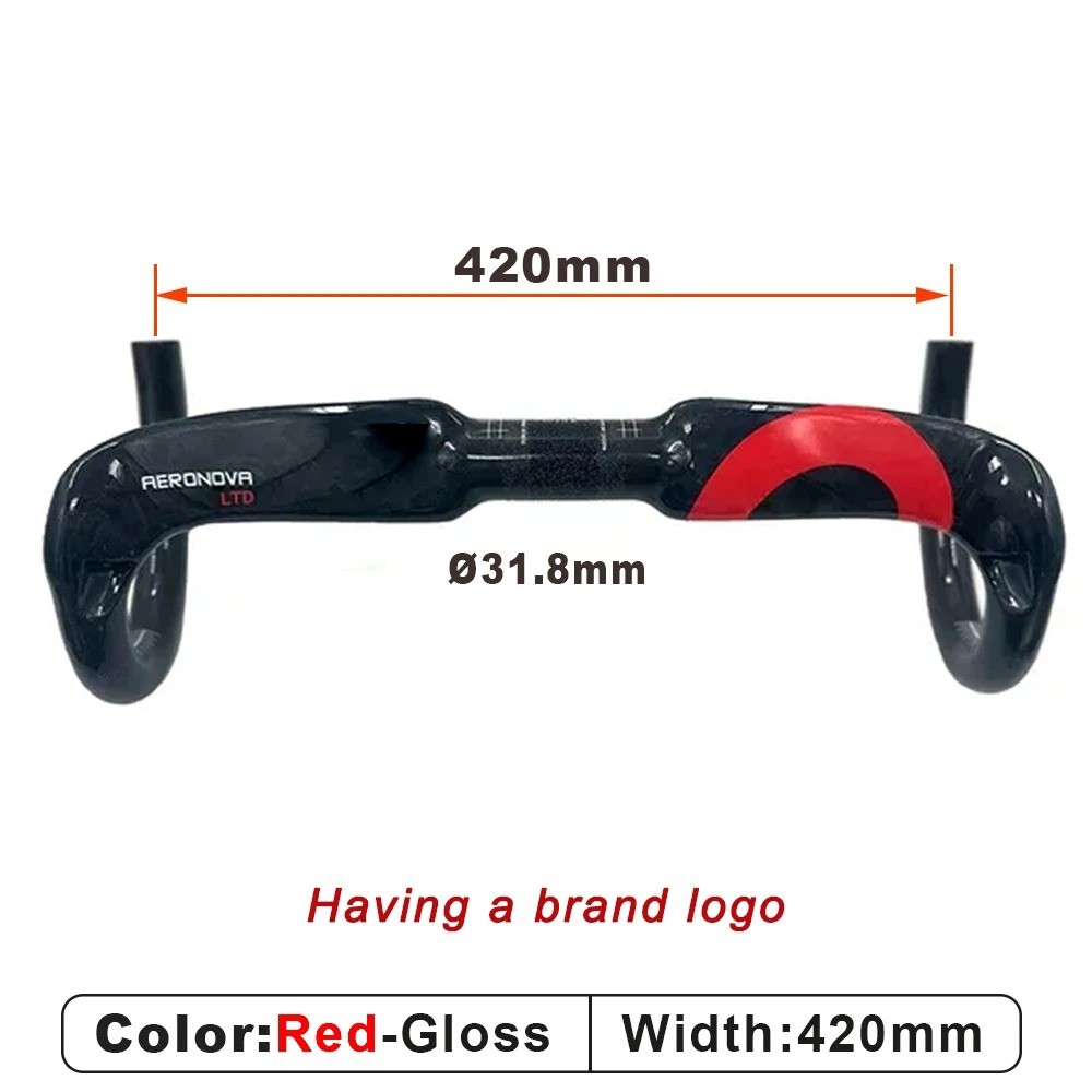 Carbon Fiber Road Bike Carbon Handlebar 31.8*400/420/440mm Bicycle Accessories