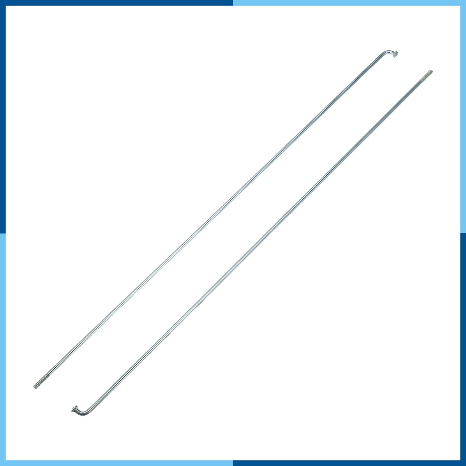 36 Pcs 14G J Bend 257mm x 2mm Bicycle Spokes with Nipples Steel Silver Tone Auto