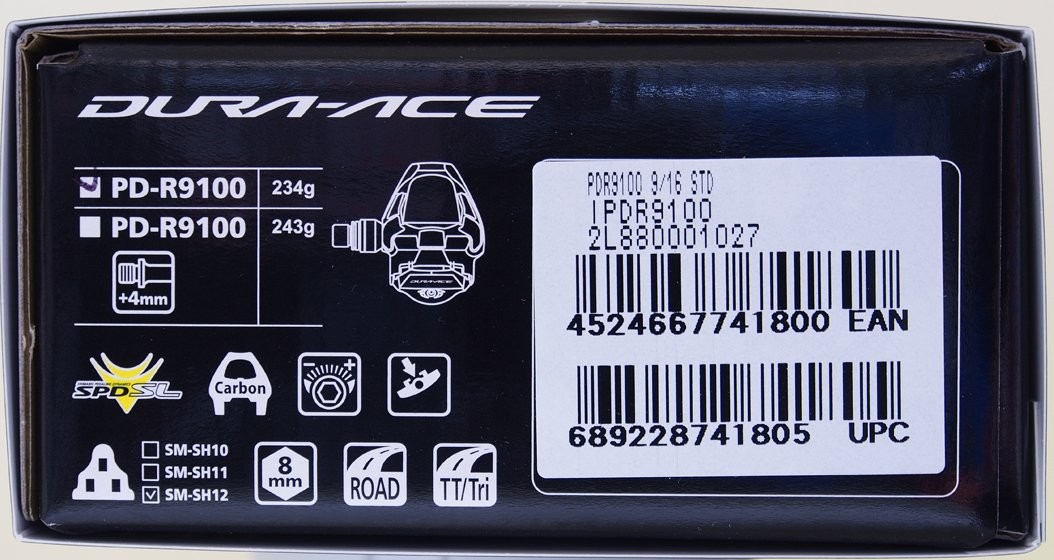 Shimano Dura Ace PD-R9100 Carbon SPD-SL Road Bike Pedals Standard Type, NIB