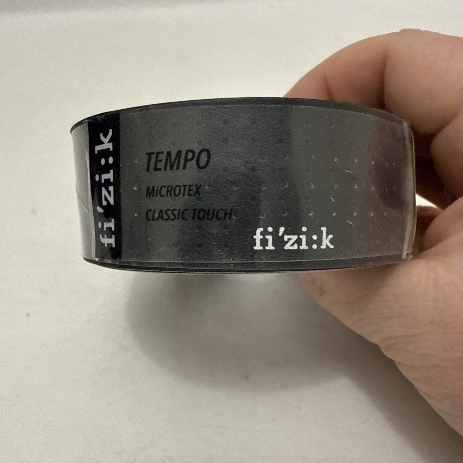 Fizik Tempo Microtex Classic Bar Tape – 2mm, Black w/ adhesive New sealed.