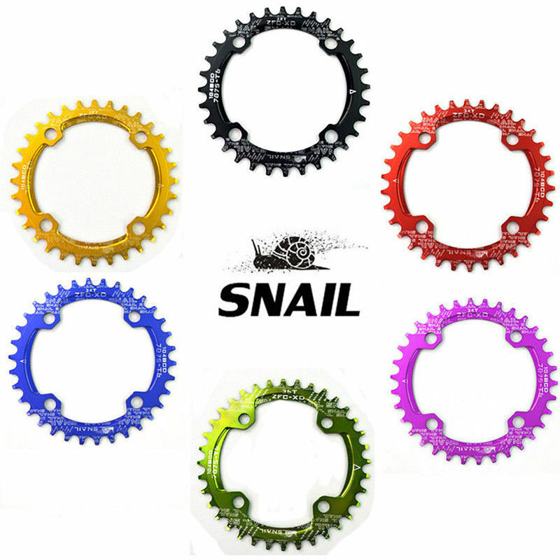 Narrow Wide Chainring 30-52T 104BCD MTB Bike Sprocket Round Oval Chainwheel CNC