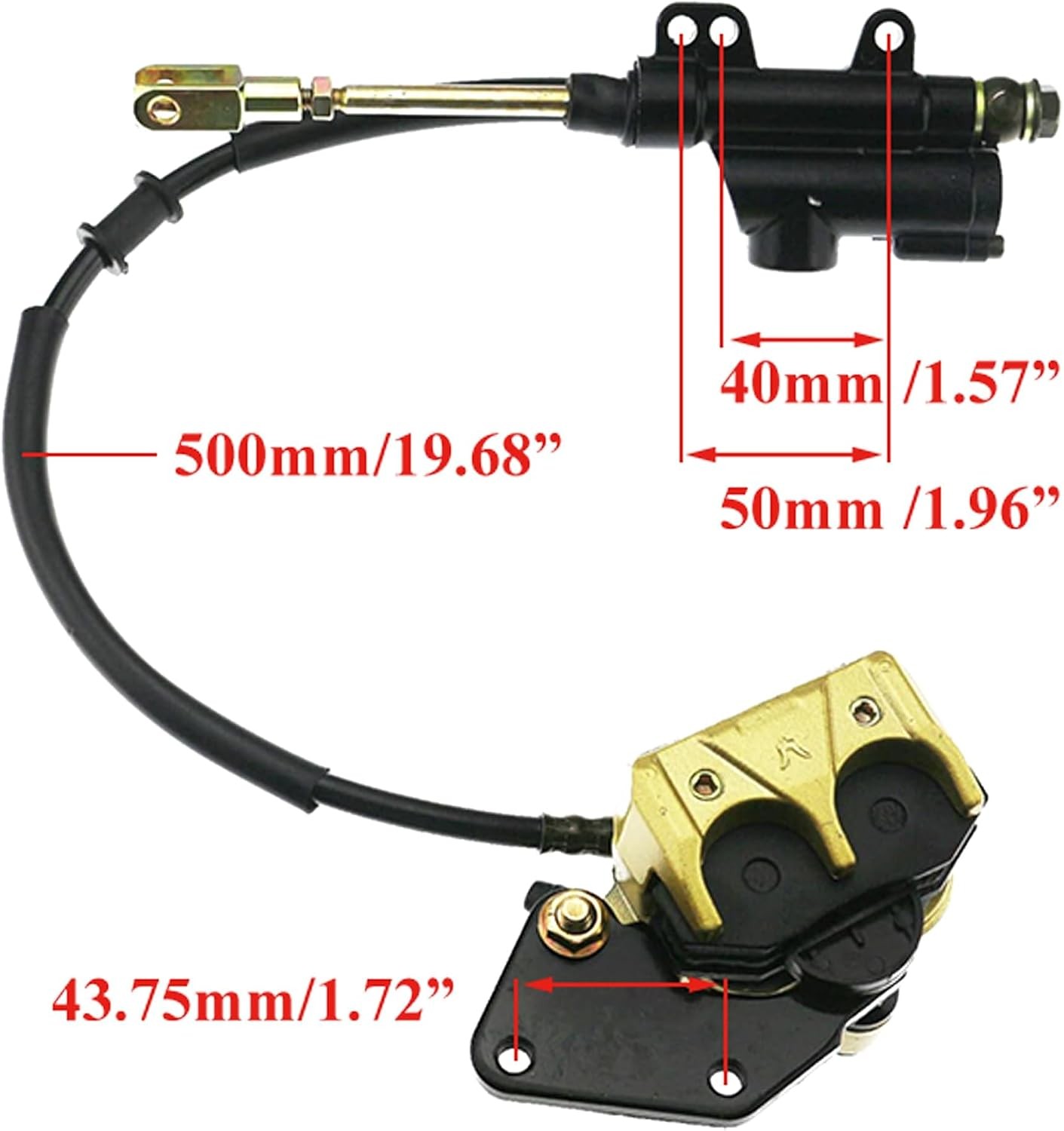 Hydraulic Rear Disc Brake Caliper System 125cc 250cc PIT PRO Quad Dirt Bike