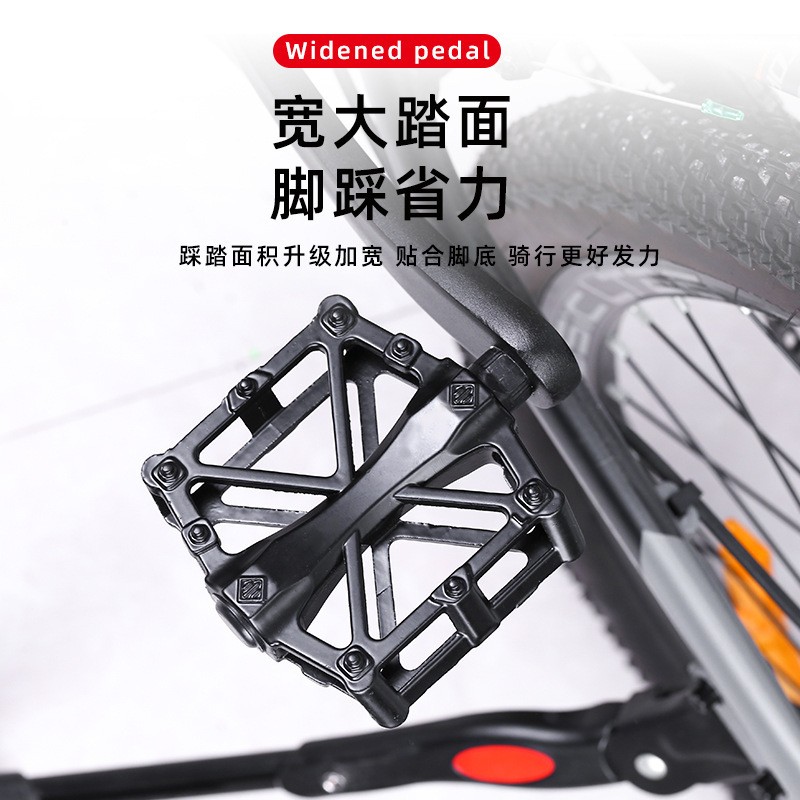 2 Pcs 9/16″ Bike Pedals MTB Road Bicycle Aluminum Alloy Non-Slip Sealed Bearing