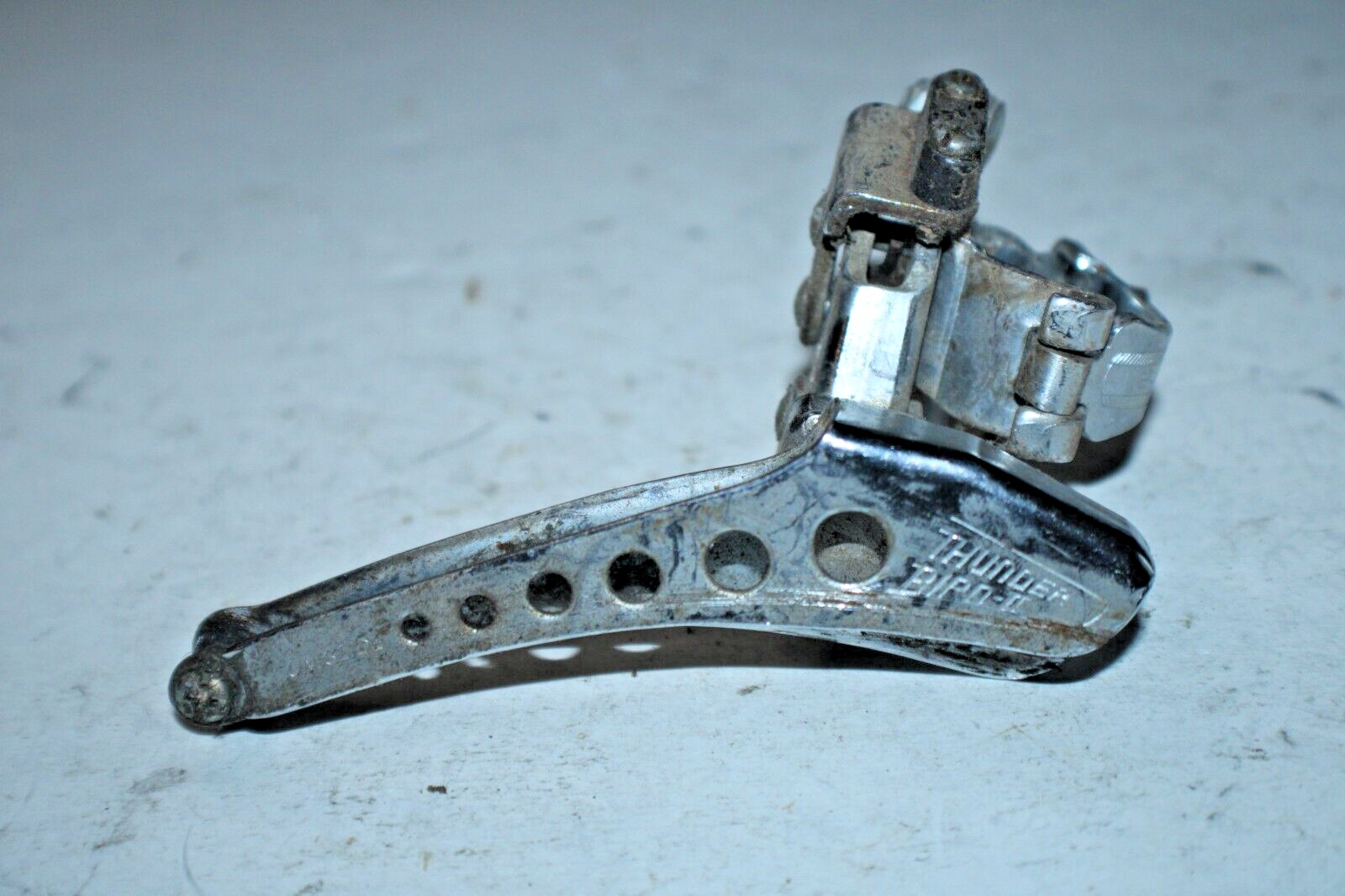 Shimano Thunder Bird II Vintage Double Front Derailleur 25.4mm Silver Ships USA!
