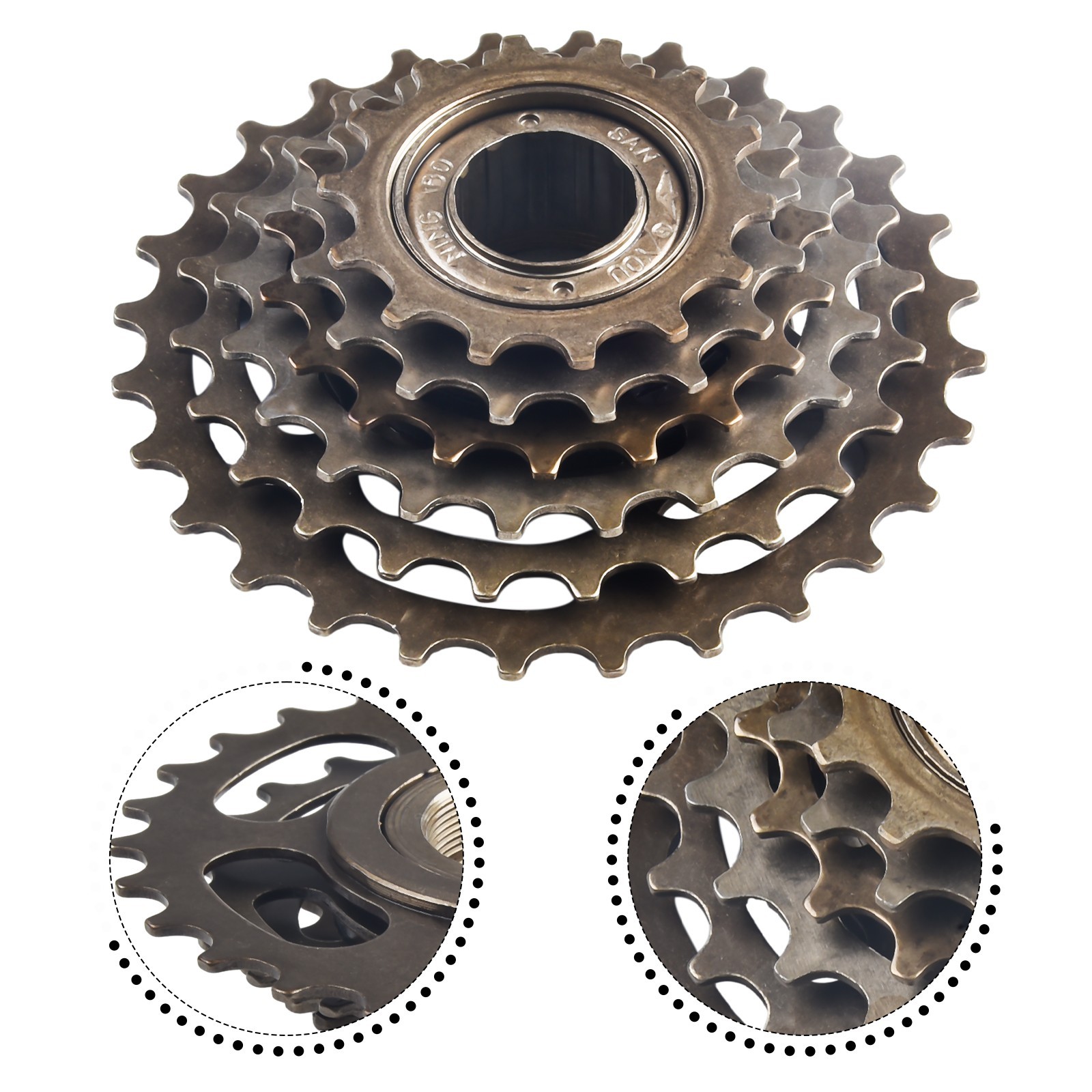 Screw On Freewheel 13/14-28T Easy Assembly High-carbon Steel Screw On Freewheel