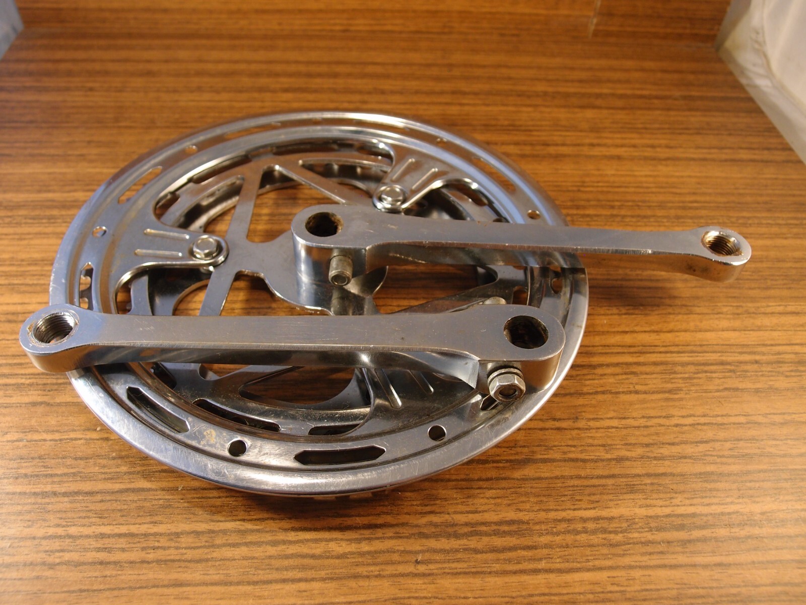 1980’s steel touring double crankset made in France 32/52 T 171 mm