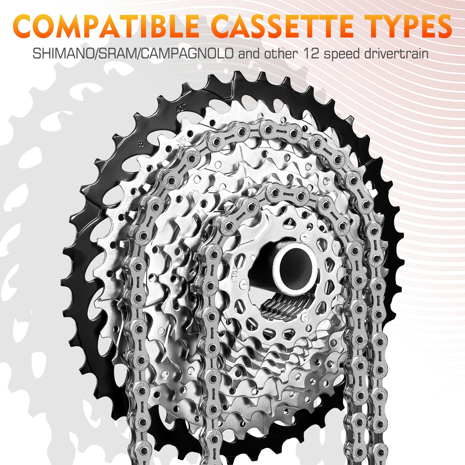 BUCKLOS 9/10/11 Speed Bicycle Chain For Shimano EL/SL MTB Road Bike 116 Links US