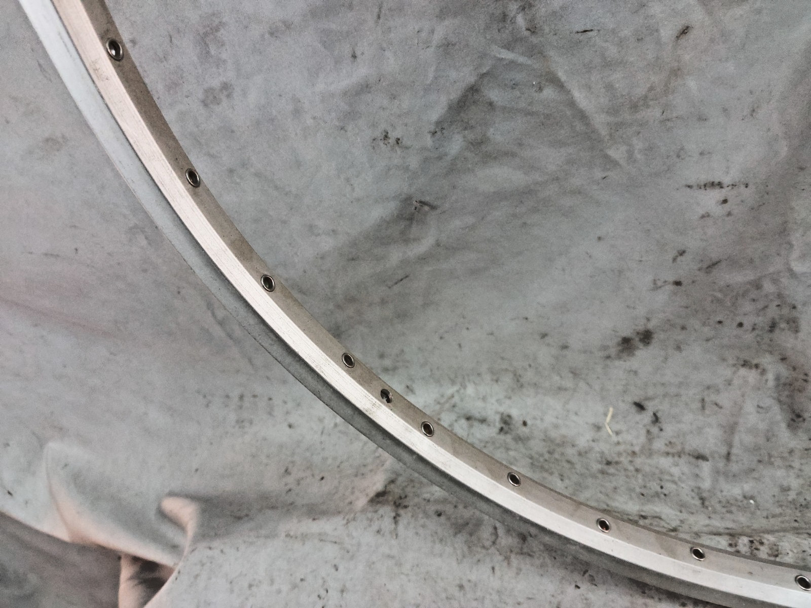 FIR MT232 193 700c Tandem Road Bike Rim Set 40S Silver Italian Made Doublewalled