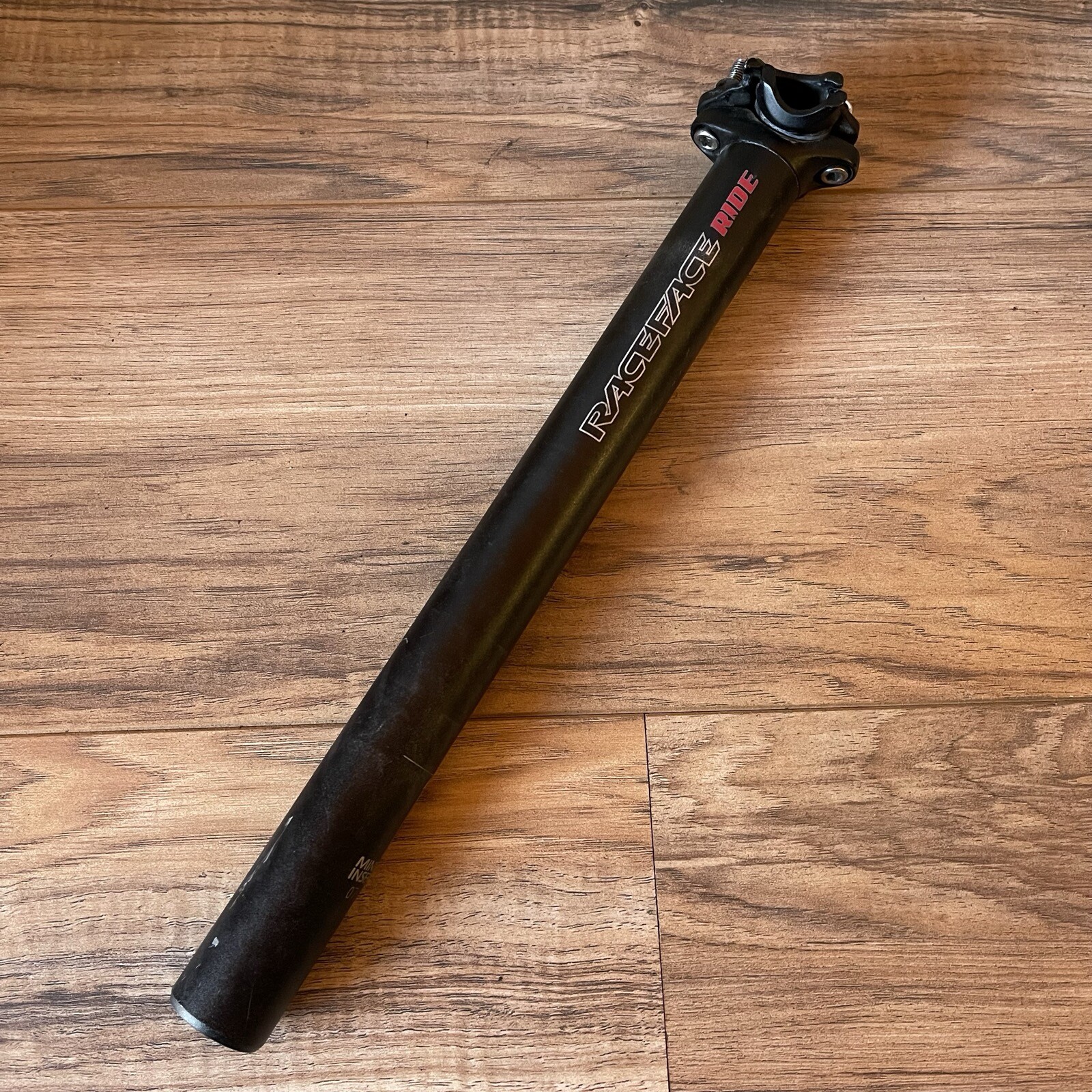 Race Face Ride Black Aluminum Mountain Bike Seatpost 30.9 340mm Zero Setback