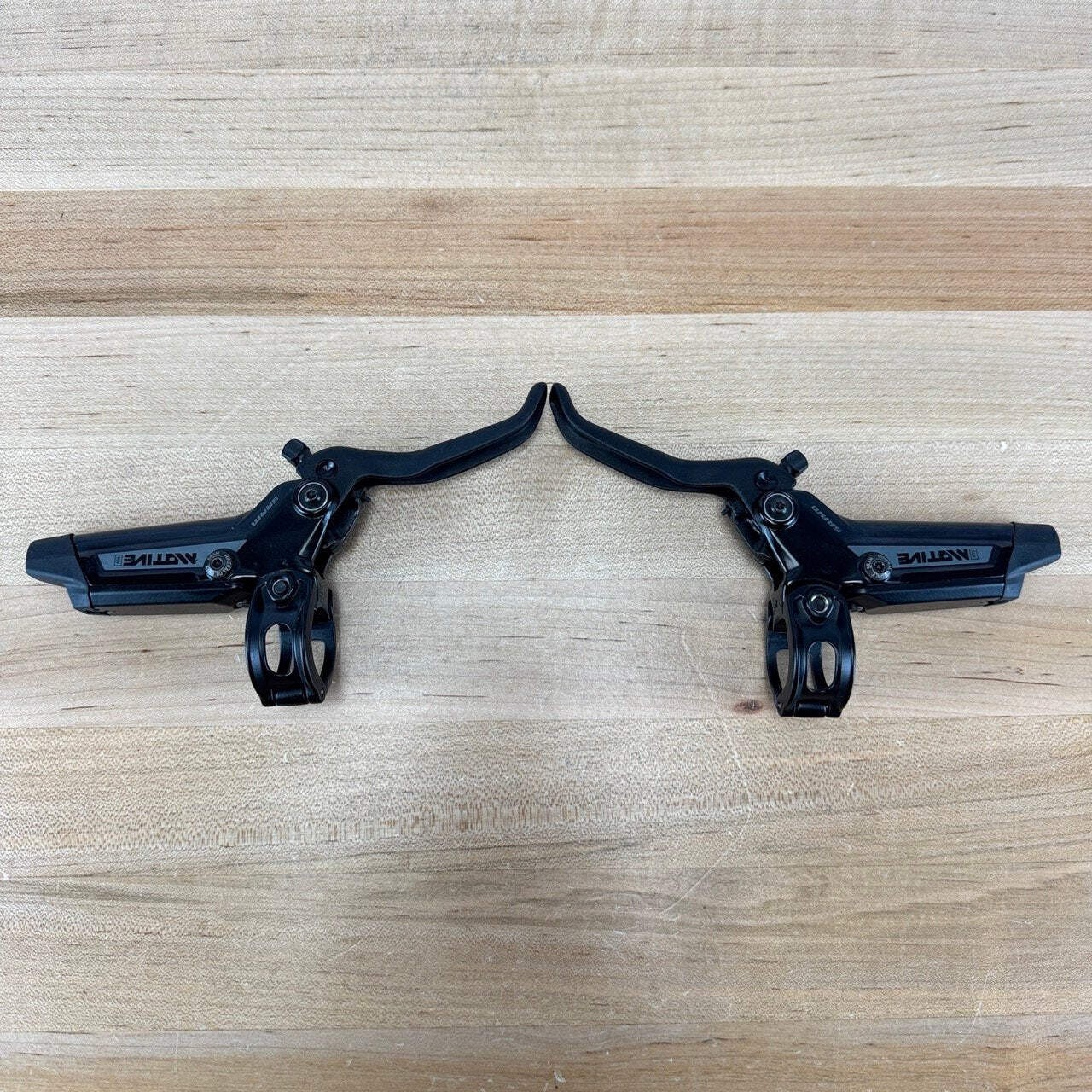Low Mile! SRAM Motive Silver Post Mount MTB Hydraulic Brakeset 559g
