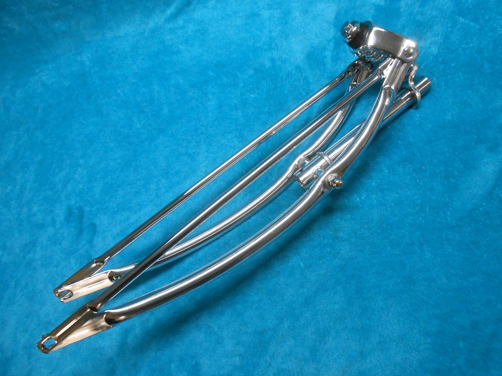 26” CHROME CRUISER BICYCLE SPRINGER FORK VINTAGE SCHWINN CHOPPER BIKE 1″ HEADSET