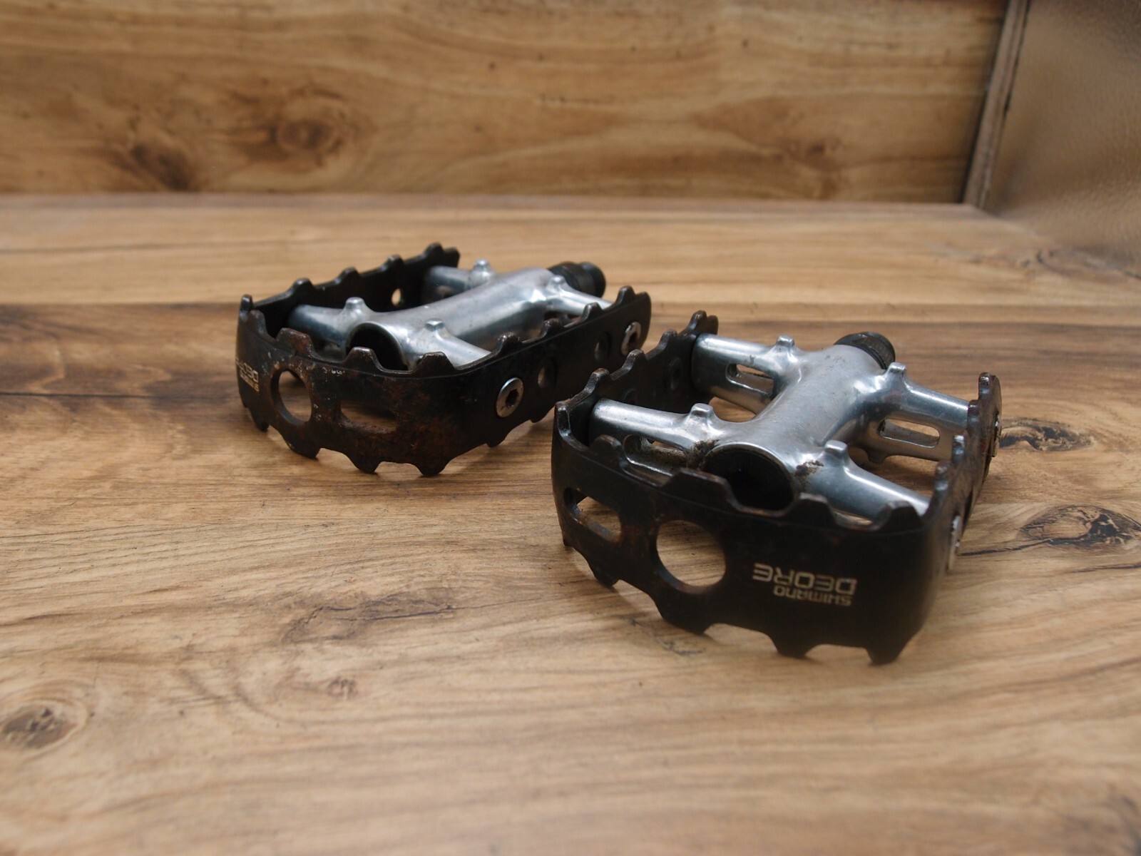 1990’s MTB flat platform pedals Shimano Deore PD-MT60 Bear Trap VIA Japan