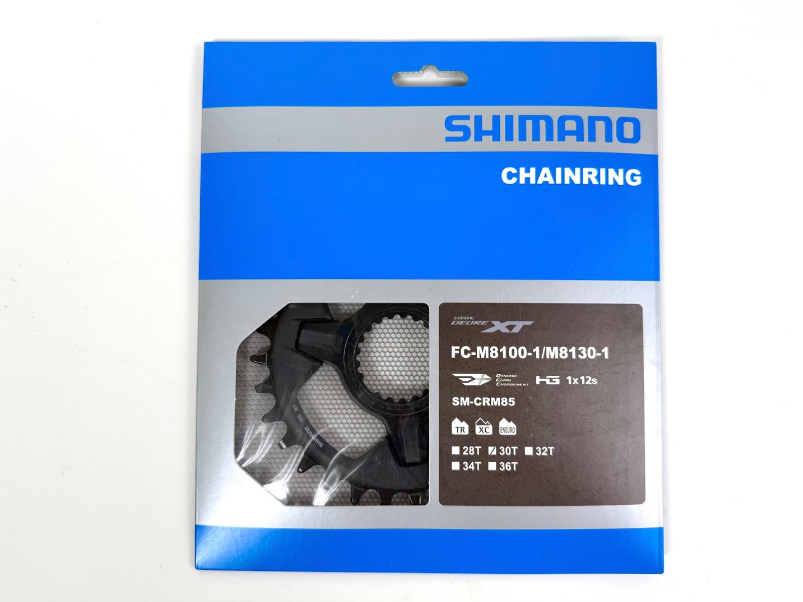 New Shimano XT SM-CRM85 30t 1x Chainring for M8100 / M8130 Cranks Mountain Bike