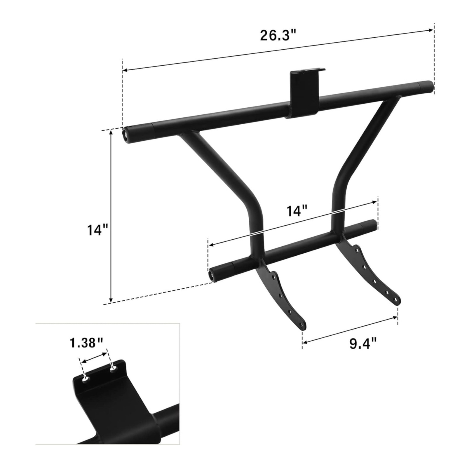 Motorcycle Crash Bar Sturdy Motorcycle Engine Guard Powder Coated