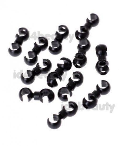 Jagwire CHA046 Rotating S-Hook x12 pieces Black fit 4mm/5mm cable