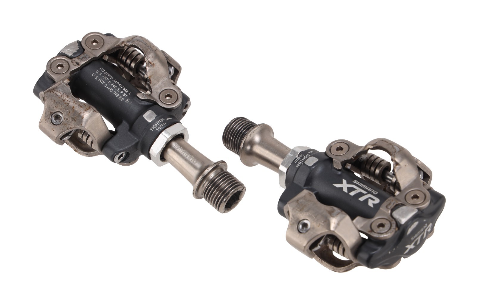 Shimano XTR PD-M970 SPD Clipless Mountain Bike Pedals 9/16″ w/Cleats Gravel MTB