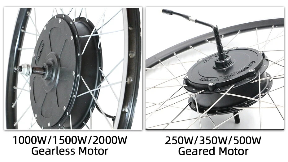 1000W 1500W 2000W Electric Bike Conversion Kit 60KM/H Top Speed Hub Motor Wheel