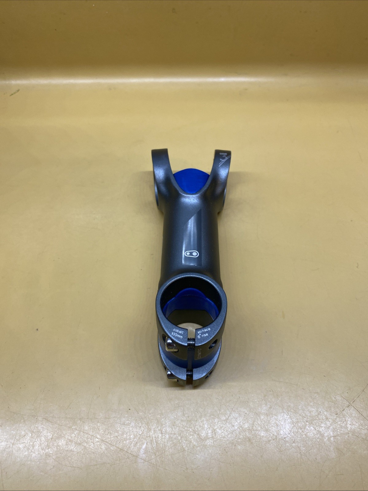 Iron/Blue Crankbrothers Cobalt 3 XC 100mm x 31.8 x 6* x 1-1/8i” Threadless Stem