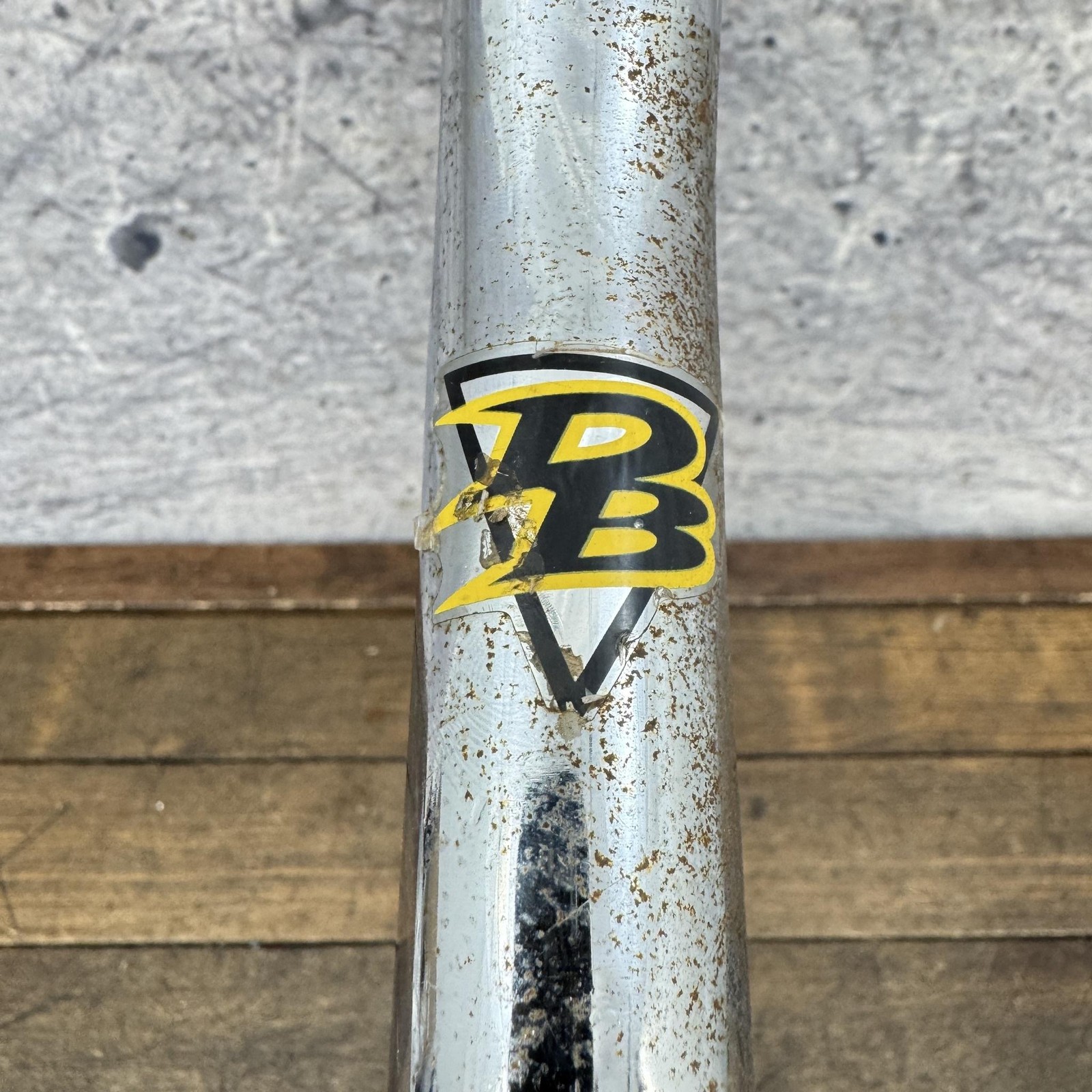 Vintage Diamond Back BMX Seatpost 25.4mm Drain Pipe Chrome 15in Old School BMX
