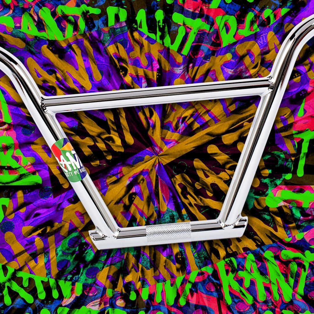 RANT NSIXTY 4PC BARS BMX HANDLEBARS 9.5″ 100% CHROMOLY SHADOW SUBROSA CHROME NEW