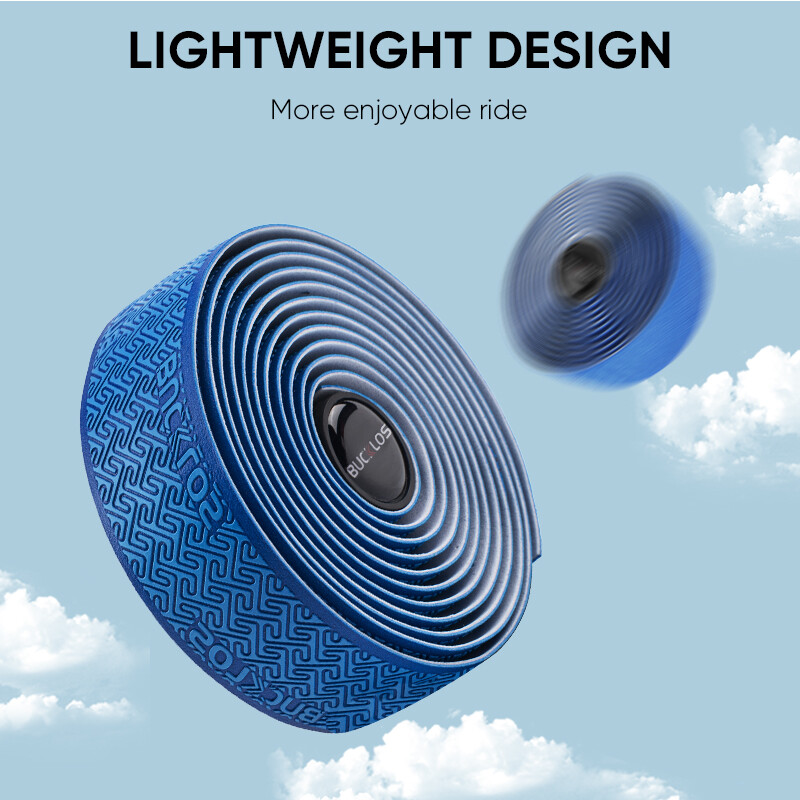 BUCKLOS Bike Handlebar Tape Road Bicycle Anti-slip PU EVA Shock Grip Wrap Tape​