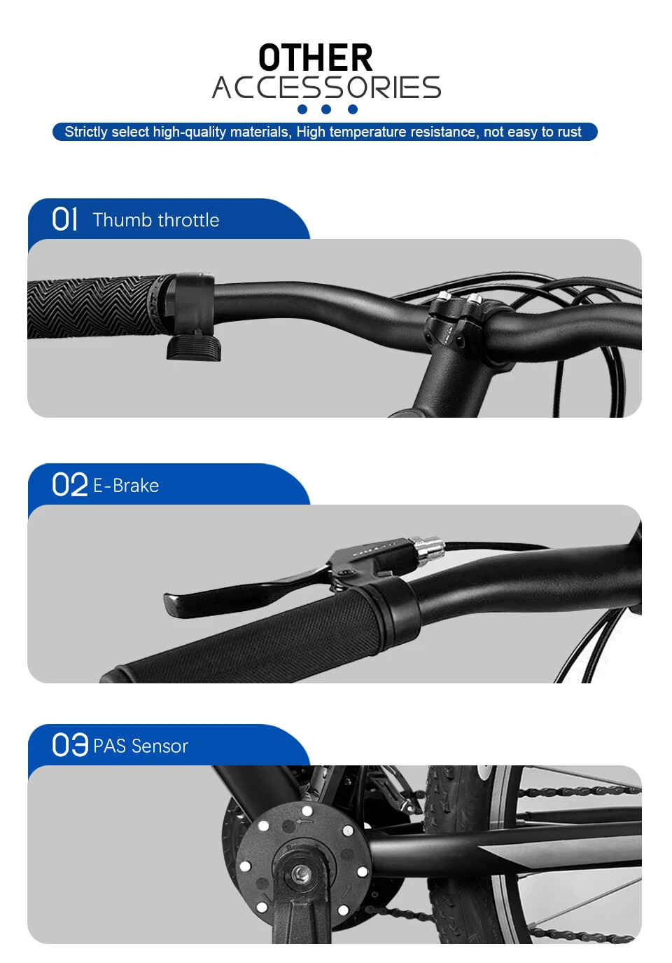 E-bike Sine Wave Waterproof Controller 17A 26A 30A for 250W-1000W Hub Motor