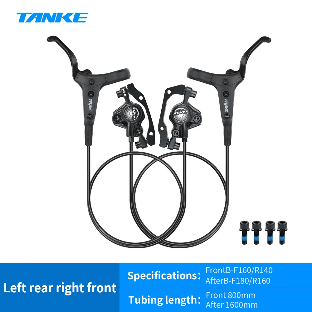 MTB 2 Piston Hydraulic Disc Brake XC Trail Calipers Metal Pad Oil Pressure Brake