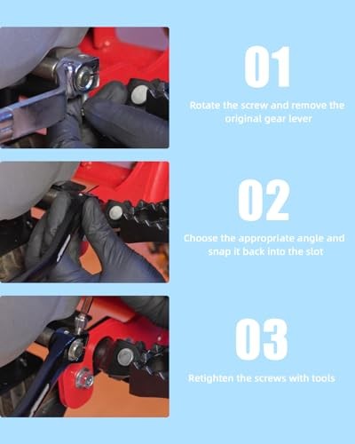 Dirt Bike Shifter,CNC Foldable Motorcycle Gear Shift Lever for YZ85 02 Blue