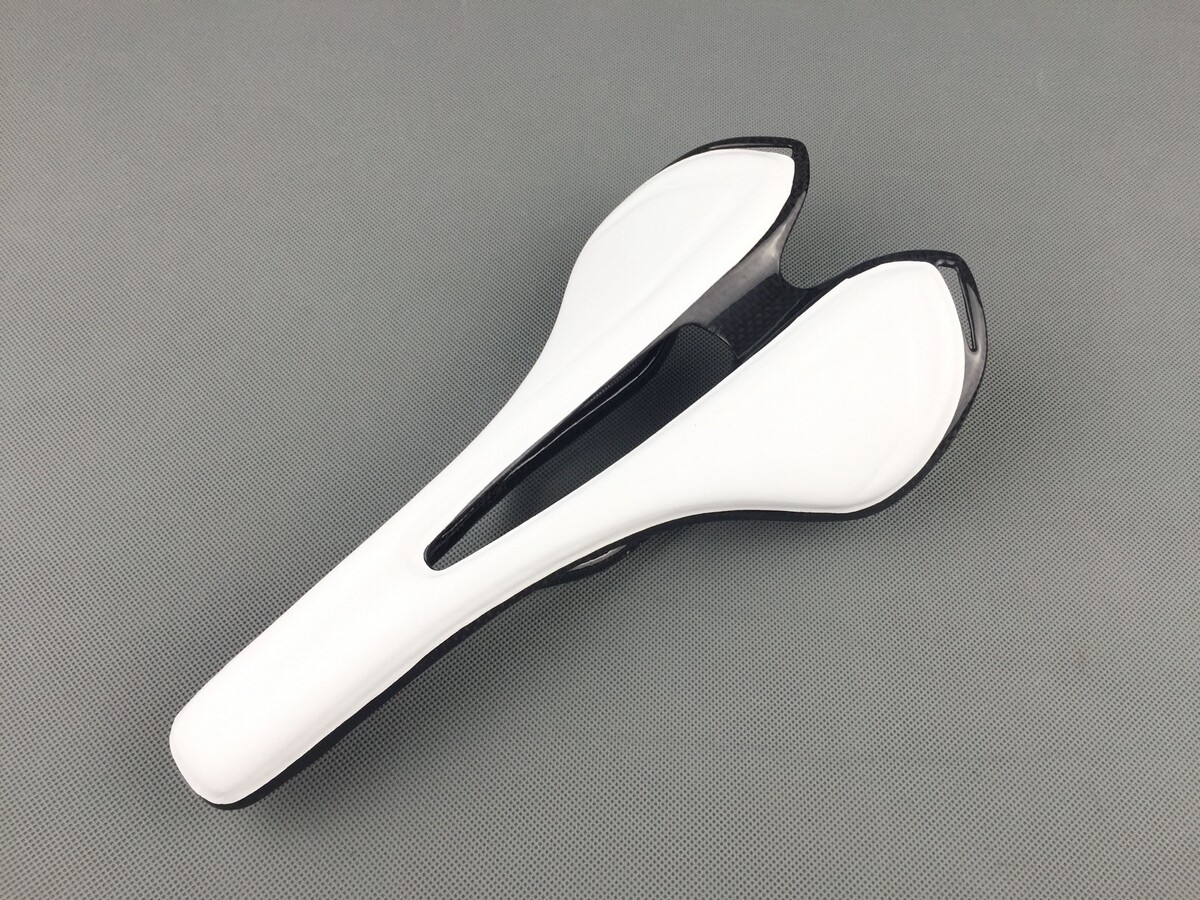 Bicycle Saddle Carbon Fiber Leather Seat Oval Rail MTB Road Racing Bike Saddles