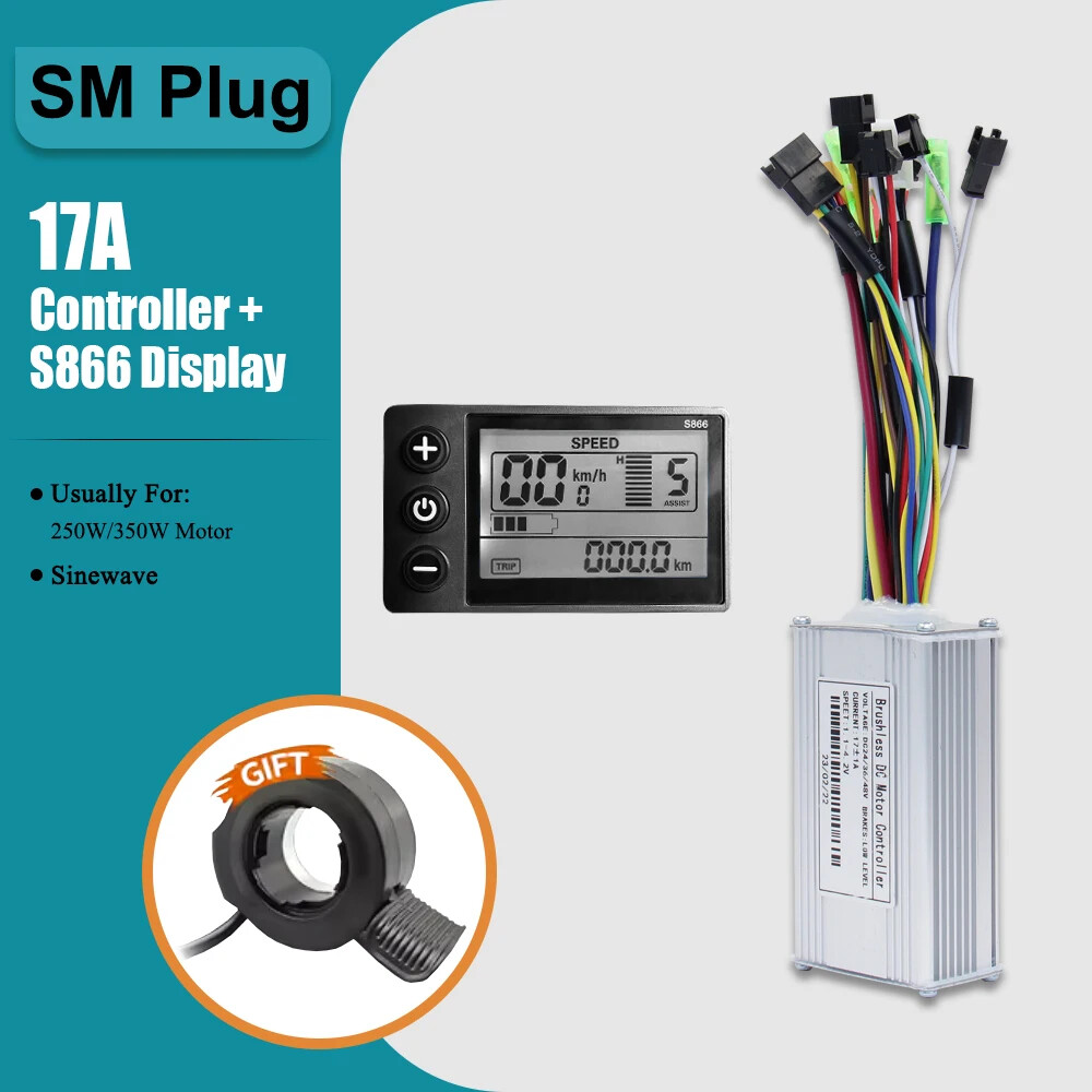 E-bike Three-Mode 36V 48V 17-40A Controller with Learn Function LCD Display