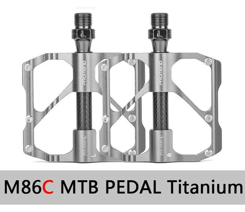 PROMEND Ultralight Carbon Titanium Bicycle Pedal MTB Road Bike Pedal 3 Bearings