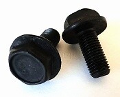 Bicycle M8 crank spindle bolts for JIS square taper spindle BLACK – PAIR
