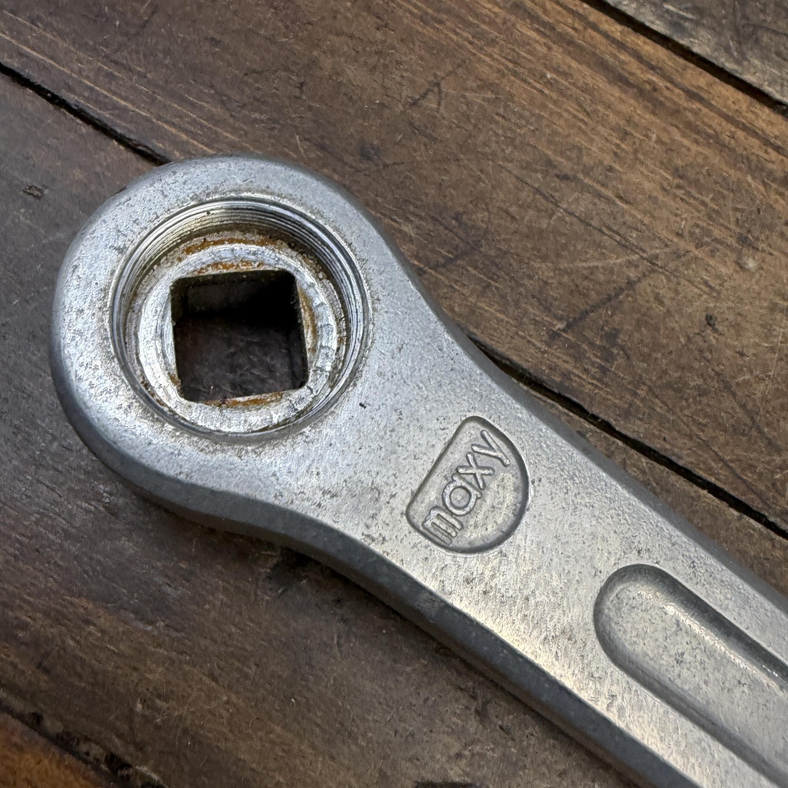 Vintage Sugino Maxy 171mm Left Crank Arm Forged Silver Square Drive Bike