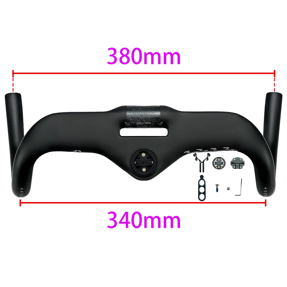 Carbon Track Bike Handlebar Full Internal Cable Routing Road Bicycle Handlebars