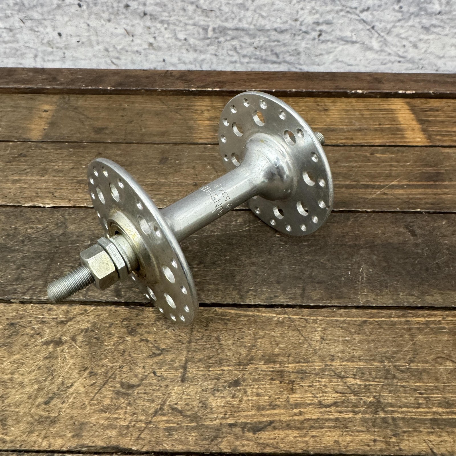 Vintage Sunshine BMX Front Hub High Flange 36h Alloy 36 Hole Race Nut 70s 80s