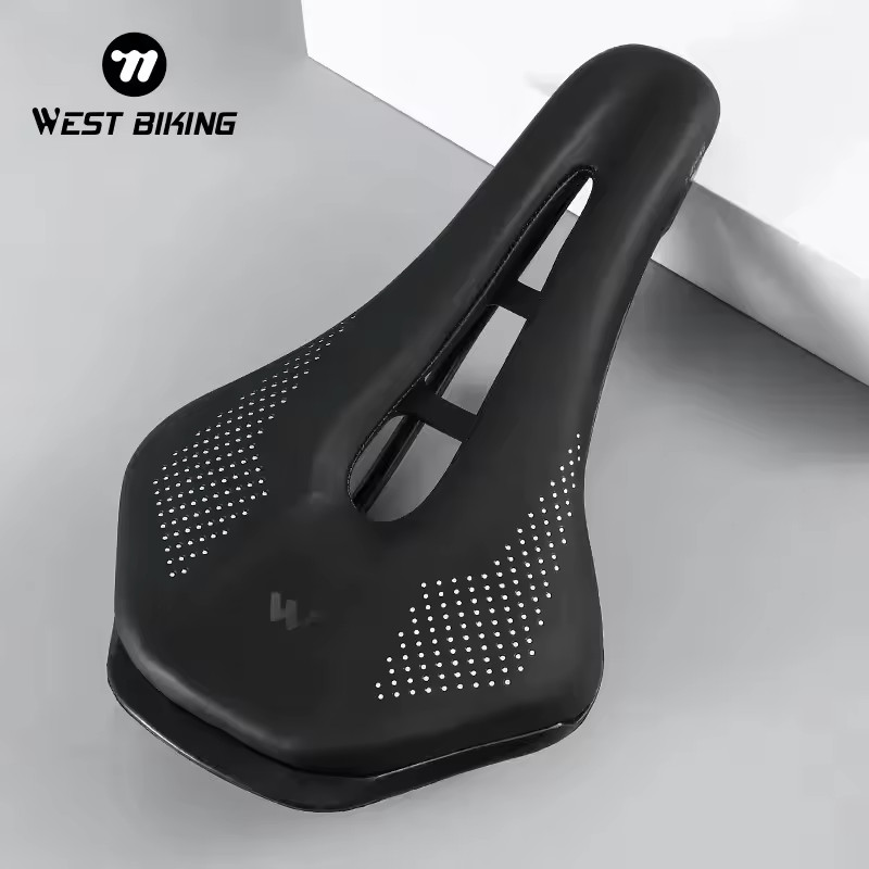 WEST BIKING Ultralight Mountain Bicycle Saddle MTB Short Nose Road Bike Seat PU