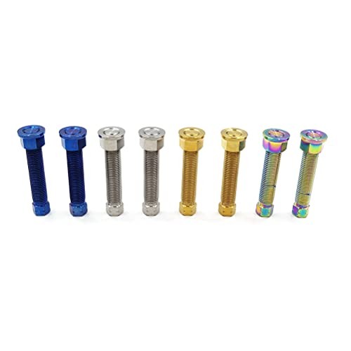 Blue Titanium Alloy Chain Adjuster Bolt – 1 Pair M8*1.25 – M8*1.25 Motorcycle